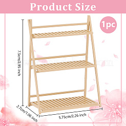 Mini Plastic Flower Pot Rack&nbsp;AJEW-WH0471-117A