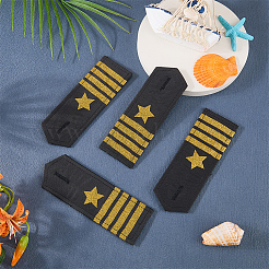 2 Pairs Polyester Public Security Epaulettes&nbsp;DIY-CN0003-98