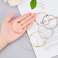 Adjustable Iron Bangle Making&nbsp;BJEW-CA0001-01