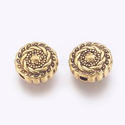 Tibetan Style Alloy Beads&nbsp;TIBEB-R022-AG-LF