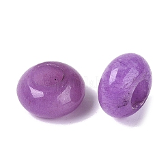 Dyed Natural White Jade European Beads&nbsp;G-N359-17A-12