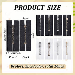 16Pcs 8 Colors Garment Accessories&nbsp;FIND-FG0005-59