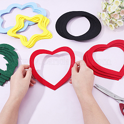 20Pcs 5 Style Star Wool Felt Frame Newborn Growth Milestone Blanket Photo Props Photo Frame&nbsp;DIY-AR0001-96