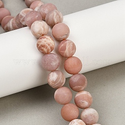 Round Natural Sunstone Beads Strands&nbsp;G-K068-29-10mm