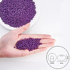 6/0 Baking Paint Glass Seed Beads&nbsp;SEED-OL0002-09-4mm-10