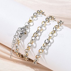 304 Stainless Steel Rolo Chain Necklaces&nbsp;NJEW-Z102-01GP