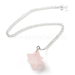 Natural Rose Quartz Pendant Dowsing Pendulums&nbsp;G-Q016-04F