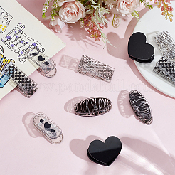 10Pcs 5 Styles Acrylic Clips&nbsp;AJEW-SP0004-52