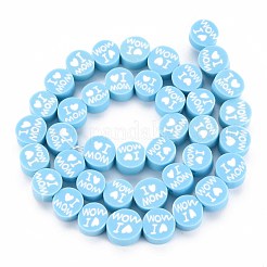 Handmade Polymer Clay Bead Strands&nbsp;CLAY-S096-013B