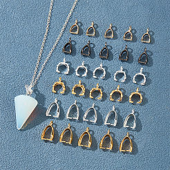 120Pcs 6 Style Alloy & Brass Ice Pick Pinch Bails for Pendant Making&nbsp;KK-NB0002-89