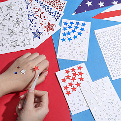 10Pcs 10 Styles Independence Day Self Adhesive Stickers&nbsp;DIY-PH0036-63