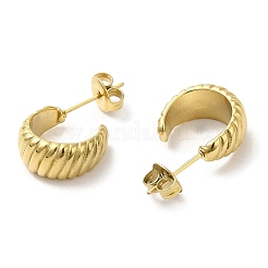 304 Stainless Steel Croissant Stud Earrings&nbsp;EJEW-I286-02G