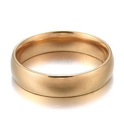 304 Stainless Steel Flat Plain Band Rings&nbsp;STAS-I160-B-G