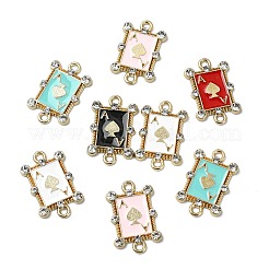 20Pcs 5 Colors Alloy Crystal Rhinestone Spades Connector Charms&nbsp;FIND-CJ0003-05