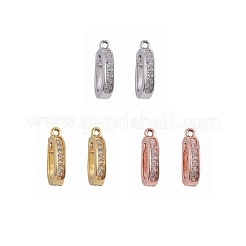 Brass Micro Pave Cubic Zirconia Enhancer Shortener Pendant Bails&nbsp;ZIRC-P007-03-NR
