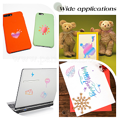 6Sheets 6 Style Self Adhesive Vinyl Laser Sticker&nbsp;DIY-AR0002-22