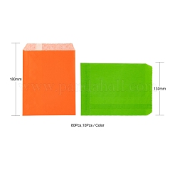 80Pcs 8 Colors Eco-Friendly Kraft Paper Bags&nbsp;CARB-LS0001-03