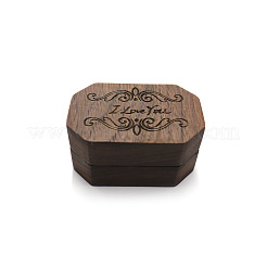 Wooden Ring Storage Boxes&nbsp;WOCR-PW0001-074