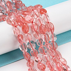 Cherry Quartz Glass Beads Strands&nbsp;LS-G-P497-01A-10