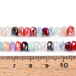 Electroplate Opaque Glass Beads Strands&nbsp;EGLA-N022-05B-A01