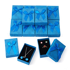 Rectangle Paper Jewelry Set Storage Gift Boxes with Bowknot&nbsp;CON-TAC0014-12F