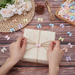 90Pcs 6 Colors Polyester Bowknot Ornament Accessories&nbsp;DIY-WR0004-59