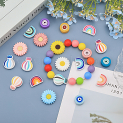 20Pcs 20 Style Silicone Beads&nbsp;SIL-CA0002-81