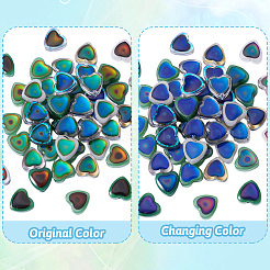 50Pcs 5 Colors Two Tone Glass Beads&nbsp;GLAA-TA0002-92