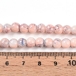Baking Paint Glass Beads Strands&nbsp;DGLA-N003-6mm-C02
