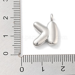 Rack Plating Brass Balloon Letter Pendants&nbsp;X-KK-C050-01P-K