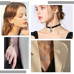 48Pcs 12 Style Tibetan Style Alloy Stilettos Pendants&nbsp;FIND-SC0002-30