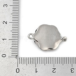 304 Stainless Steel Flower Connector Charms&nbsp;STAS-F310-25AS