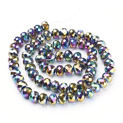 Electroplate Glass Beads Strands&nbsp;LS-GR7X10MMY-M