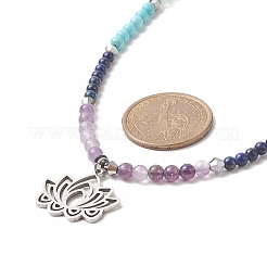 Yoga Theme 201 Stainless Steel Pendant Necklace&nbsp;NJEW-JN04205