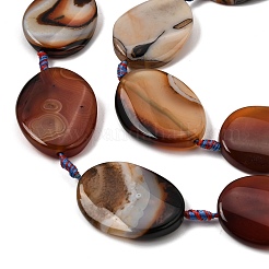 Natural Banded Agate Beads Strands&nbsp;G-P605-L02-10