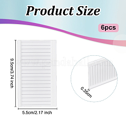 Plastic Rectangle Wall Sticker Model&nbsp;AJEW-WH0270-659