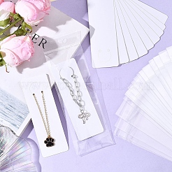 150Pcs Rectangle Blank Paper Pendant Keychain Display Cards&nbsp;CDIS-YW0001-27