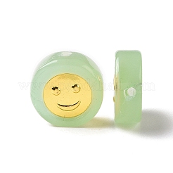 Transparent Spray Painted Glass Beads&nbsp;GLAA-I050-15G