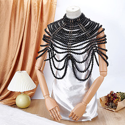 1Pc Plastic Imitation Pearl Bra Body Chain&nbsp;AJEW-GA0008-12A