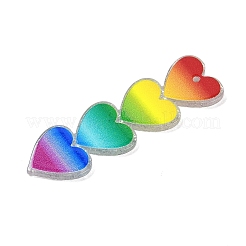 Valentine's Day Theme Gradient Color Acrylic Pendants&nbsp;OACR-Q100-11B