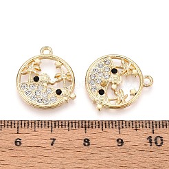 Alloy and Rhinestone Pendants&nbsp;PALLOY-T092-18A-G