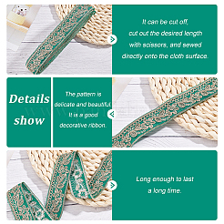 Ethnic Style Embroidery Polyester Ribbons&nbsp;OCOR-WH0060-33A