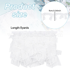 7 Yards Organza Bowknot Lace Ribbon with Imitation Pearl&nbsp;OCOR-HY0002-20