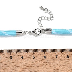 Ployester Core-Wrapped Round Cord Necklace Making&nbsp;KK-CBACFA2-03P-21