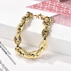 304 Stainless Steel Coffee Bean Chain Bracelets for Women Men&nbsp;BJEW-F488-01G-02