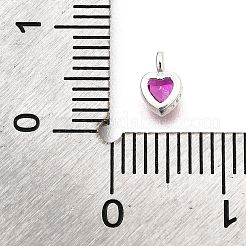 925 Sterling Silver Cubic Zirconia Charms&nbsp;STER-Q005-01A-B