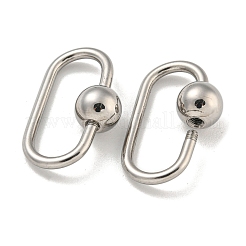 Non-Tarnish 304 Stainless Steel Screw Carabiner Lock Charms&nbsp;STAS-C092-03B-P