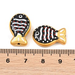 Baking Paint Opaque Glass Enamel Beads&nbsp;GL-CBA4370-01E