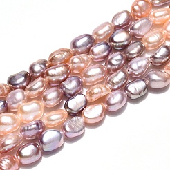 Natural Cultured Freshwater Pearl Beads Strands&nbsp;PEAR-N014-05F-02