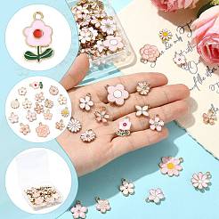 80Pcs 20 Styles Alloy Enamel Pendants&nbsp;ENAM-FS0004-24